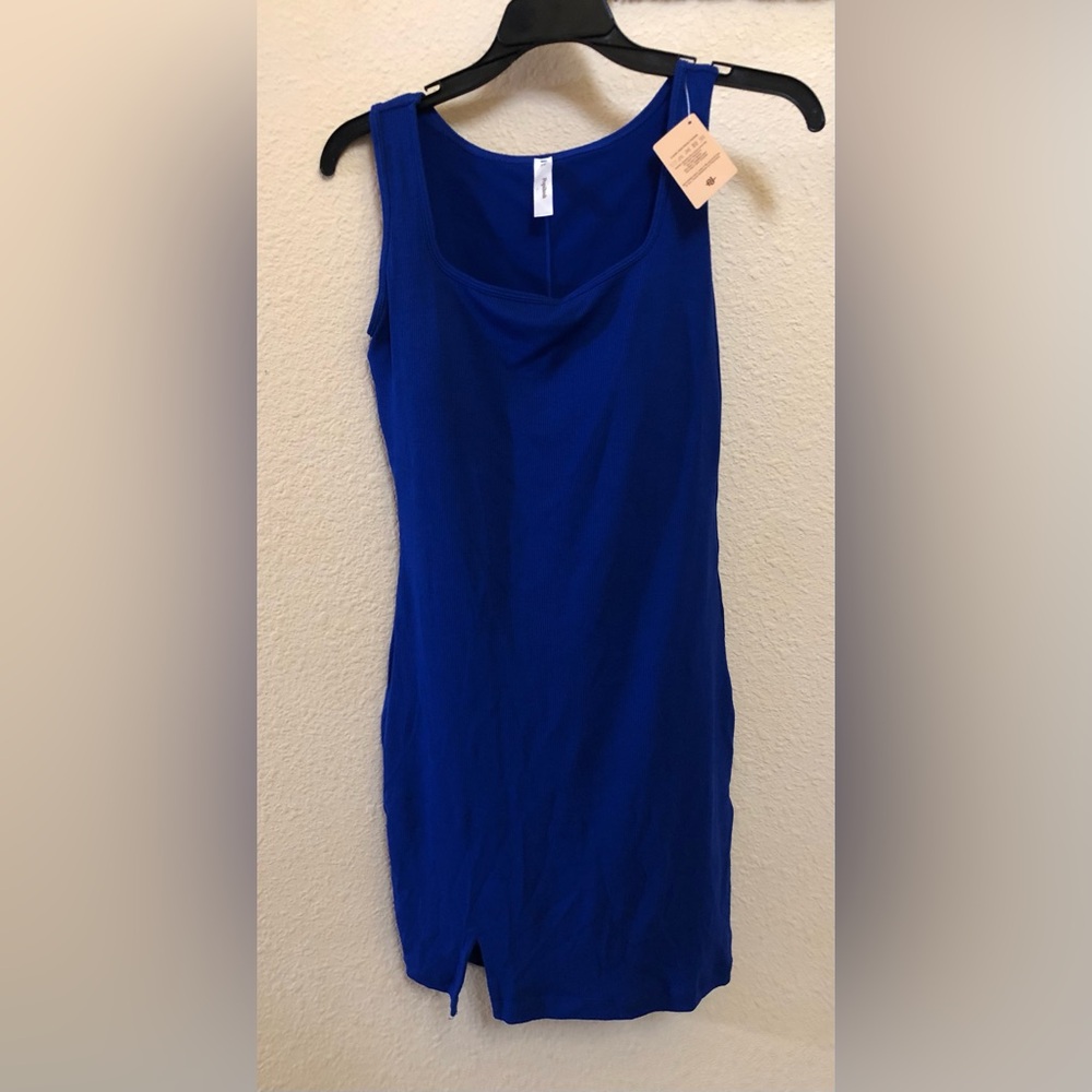 Sleeveless Royal Blue Mini Dress